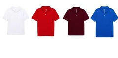 Wonder Nation Boys School Uniform Short Sleeves Pique Polo Shirt Choose Size (DM