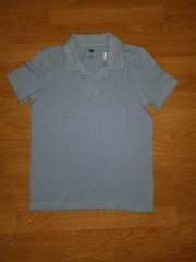 Boys Girls short sleeve OLD NAVY light Blue Polo Uniform Shirt Medium 8 NEW