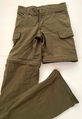 Boy Scouts Uniform Switchback Convertible Zip Pants Green Camp Boy’s 8