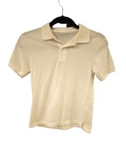 The Childrens Place Boys Polo Shirt Size Medium 7/8 White Short Sleeve