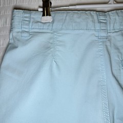 Boys Flat Front Shorts Sz 14 Light Blue Adjustable Waist Uniform NWT