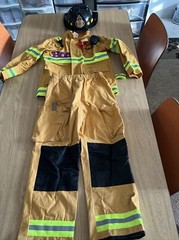 Teetot Adventure Factory Firefighter Costume Child’s Sz 7/8