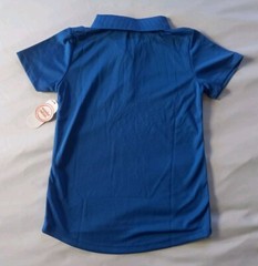 Wonder Nation School Uniform Pique Polo Shirt Boys Size M 7-8 Blue Short Sleeve