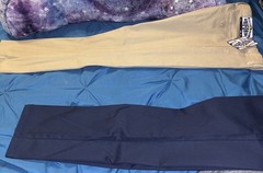 School Uniform Pants Boys 14 (2) Pack Adjustable Waist NEW Authentic Galaxy