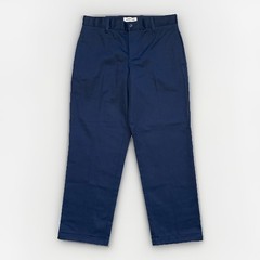 LANDS END Navy School Uniform Pants Flat Front Adjustable Boys 12 H Husky NEW