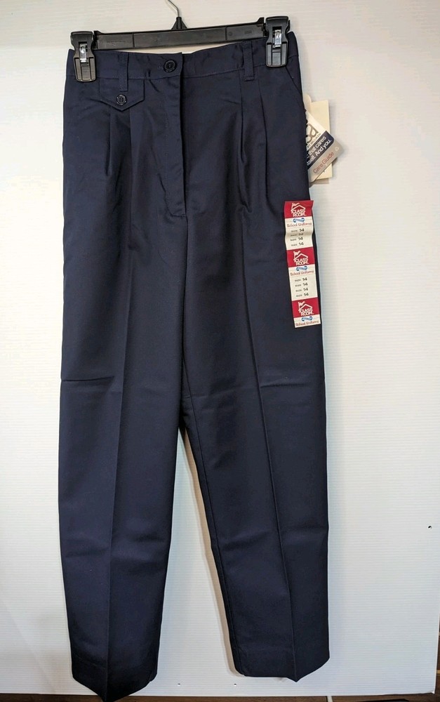 2 Pairs Classroom School Uniform Navy Pants Size 14 New With Tags