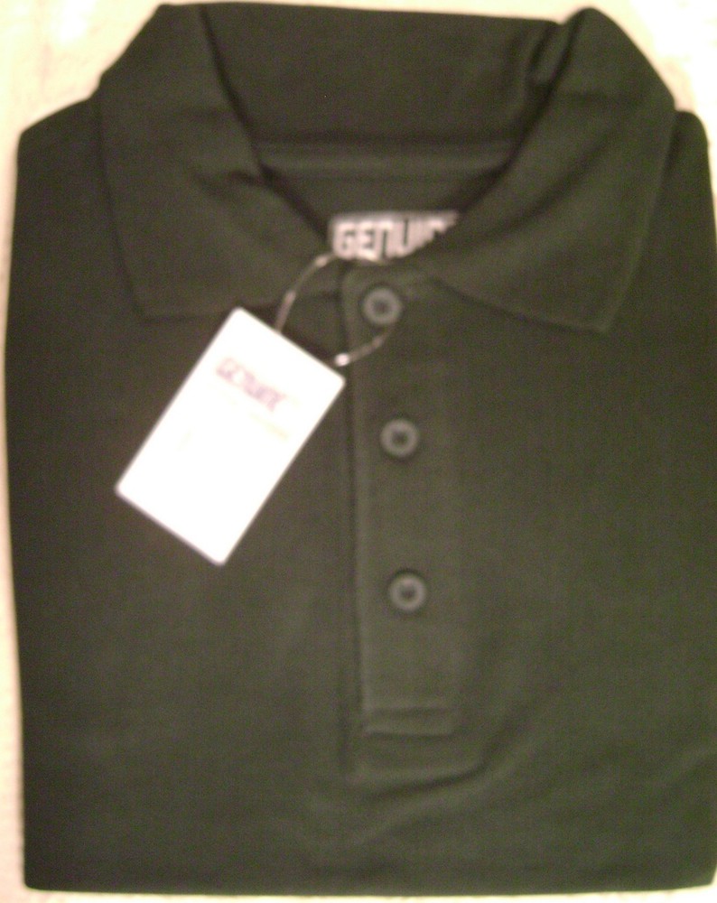 New Boys SZ M 10 12 Dark Green Genuine School Uniform Polo Shirt SS bsu011