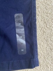 Gap Kids Size 10 Boys Shorts Navy Blue Cotton Dress Uniform Chino Flat Front NWT