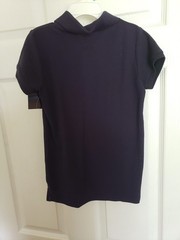 Girl’s School Uniform – Navy Blue Polo Shirt & Khaki Long Pants – Size 6
