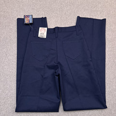 NEW Vintage 90s BSA Cub Scout Uniform Pants Boys 14 Blue Made in USA Unhemmed