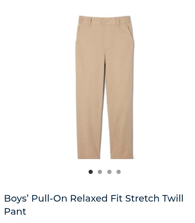 Boy’s French Toast Pull-On Relaxed Fit Pants Tan 10