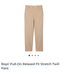 Boy’s French Toast Pull-On Relaxed Fit Pants Tan 10