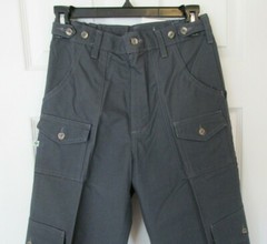 NWT BOY SCOUTS of America Gray Action Fit Uniform Pants size W26 Unhemmed #58726