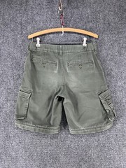 BOY SCOUTS Convertible Cargo Shorts Uniform Green Zip Off Youth Size 33 NO PANTS