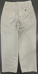 IZOD School Uniform Boys Pants Beige Pleated Front /100% Cotton /Size 18