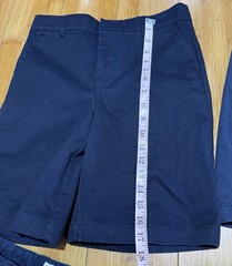 Lots of 4 Navy Shorts School Uniform for Boys Adjustable waistline Size 10