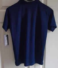 Authentic School Uniform Boys Navy Moisture Wicking Polo Shirt Size 10/12 NWT