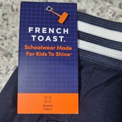 French Toast Uniform Pants Navy Blue Size 12 Stretch Cotton Blend RN13706