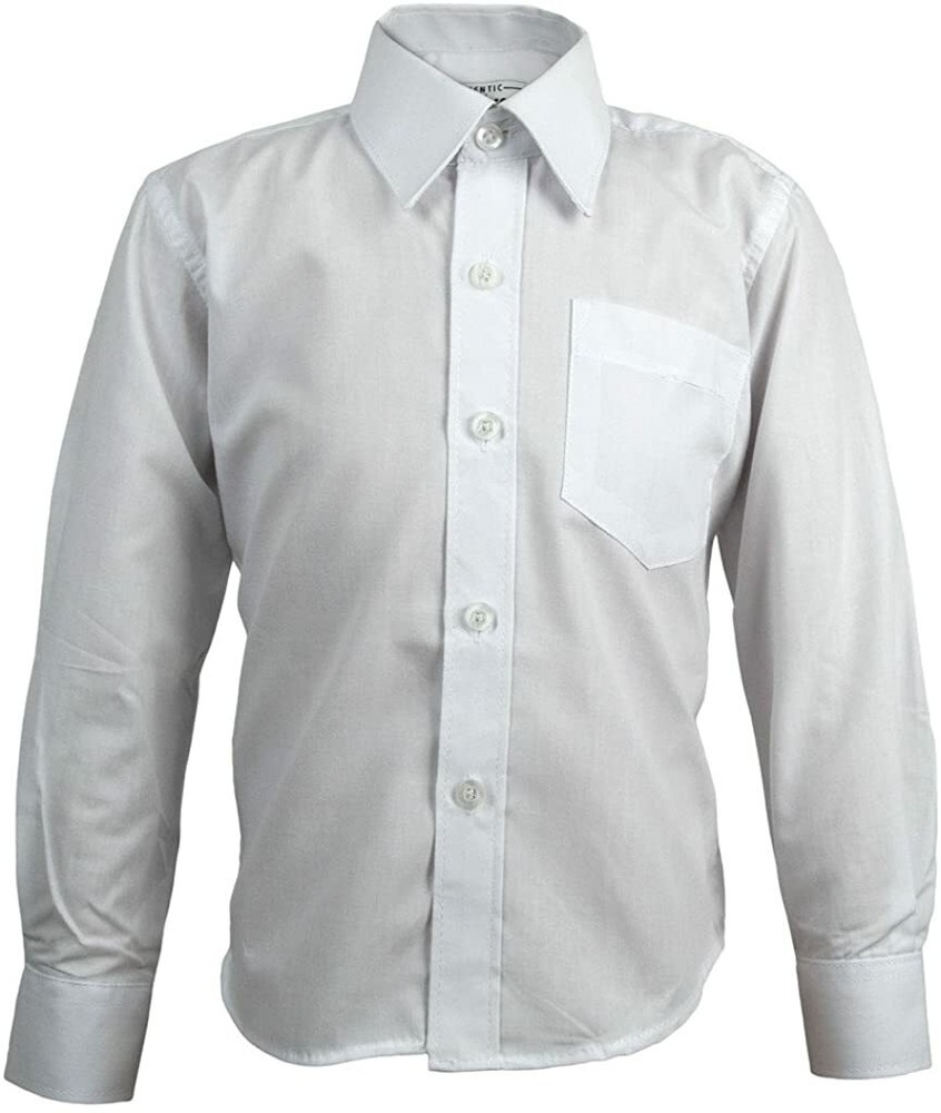 Authentic Galaxy School Uniform Long Sleeve White Polo Shirt Kids Size 16
