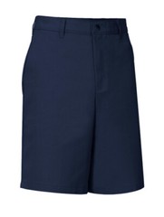K12 Gear, Long Flat Front Shorts, Navy, Regular, Husky & Men’s Sizes, #6447