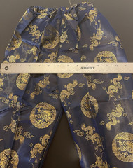Traditional Asian Outfit Child Size 10 Shirt Pants Navy Blue with Dragons NWT