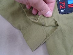 Vintage Boy Scouts of America Shirt Youth 12.5 Olive Green Official Sanforized