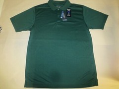 New Nautica Boy’s School Uniform Polo Shirt L 14/16 Husky Hunter Green UPF50+
