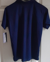 Authentic School Uniform Boys Navy Moisture Wicking Polo Shirt Size 10/12 NWT