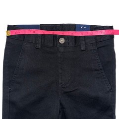 NWT Chaps Boys Black School Uniform Flat Front Stretch Twill Pants Size 4 Reg