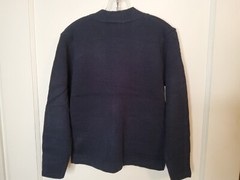 NWT $32 French Toast Boys Navy Cardigan Sweater, XS(4/5), Button Front, School