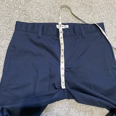 LANDS END Navy School Uniform Pants Flat Front Adjustable Boys 12 H Husky NEW