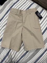Boys French Toast School Khaki Uniform Shorts Size 7 NWT