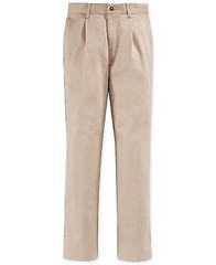 Nautica Boys’ Pleated Twill Uniform Pants