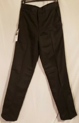 BOYS SCHOOL TROUSERS ELASTIC BACK NAVY UNIFORM FULHAM JUNIOR FLAT FRONT 29″×29″