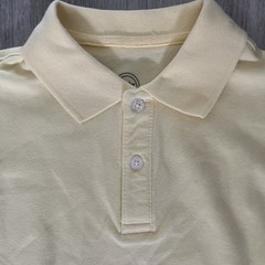 WONDER NATION M (8) Boy Yellow School Uniform Short Sleeve Polo Top Collard