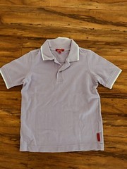Onekid BOYS Shirt Sz 7 Light Purple Short Sleeve 100% cotton
