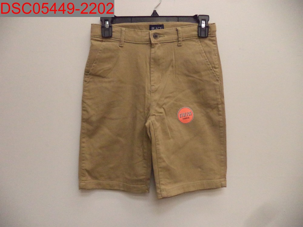 The Children’s Place Boy Flax 3 Pack Stretch Fabric Dress Shorts 10 194936455697