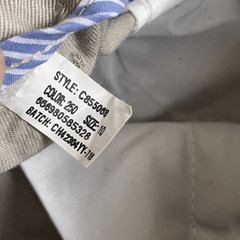 Chaps Boy’s Approved Uniform Tan Flat Front Khaki Chino Pants Size 10Husky