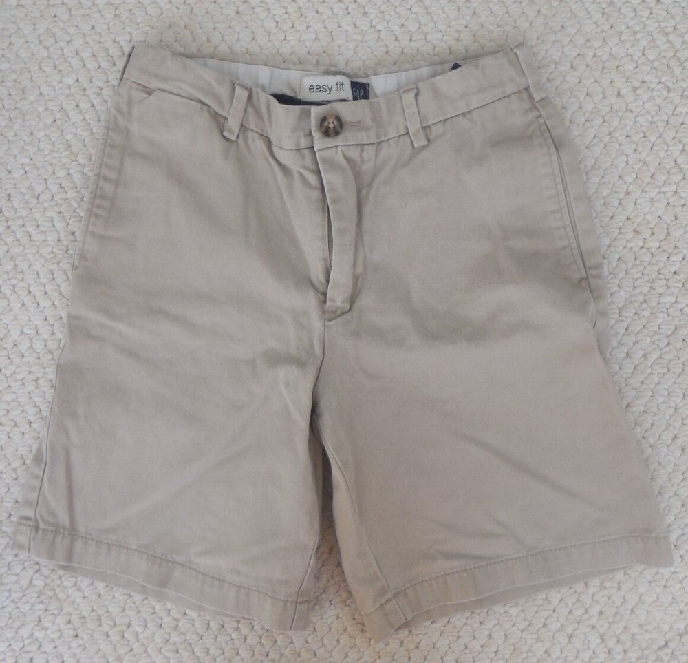 *Great Condition* Boys Easy Fit Gap Kids Sz 8 Husky Khaki Uniform Shorts