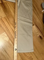 NWOT George Adj Waist Pants Khaki Tan Size 14 H Husky School Uniform