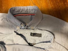 Lot of 7 Blue Oxford Uniform Short Sleeve Shirts Sz 14-18