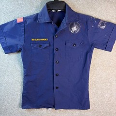 Boy Scouts of America Youth Medium Official Uniform Shirt Short Sleeve Blue