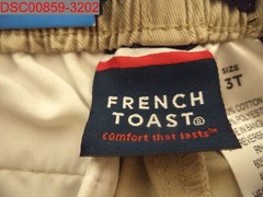 French Toast Toddler Boys Uniform Khaki Pull-On Relaxed Fit Pant 3T 884503178790