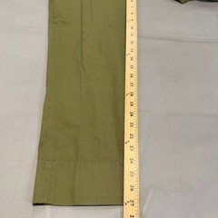 VTG Boy Scouts of America BSA Olive Union Made Uniform Pants Red Trim Kids 28×27