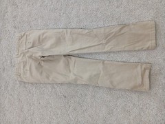 Arizona Jean Boys 14 Flex Tan Khaki Beachy School Uniform Adjustable Waist