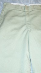 Dickies Boys’ Khaki Twill Uniform Shorts, Solid Pattern, Button Closure