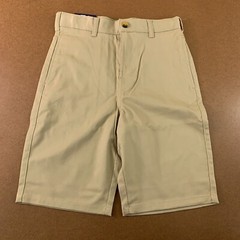 French Toast Boys Size 14 Khaki Flat Front Uniform Shorts NWT