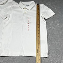 Old Navy Polo Boys Size XS White School Uniform Jersey Short Sleeve Polo