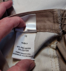 Kids School Uniform 2 Pair Size 12 Husky Bermuda Khaki Shorts