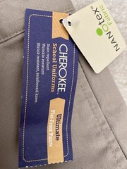 Nwt Cherokee School Uniform Size 7 Stain Repellent Wrinkle Resistant Pants New